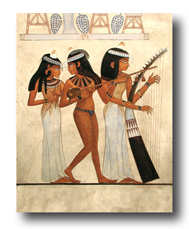 Egyptian Musician Girls by Thomas Baker