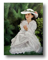 Little Girl in White by Thomas Baker