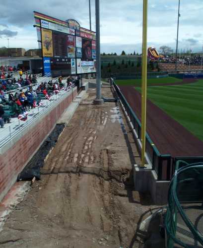 Isotopes Bullpen Construction 